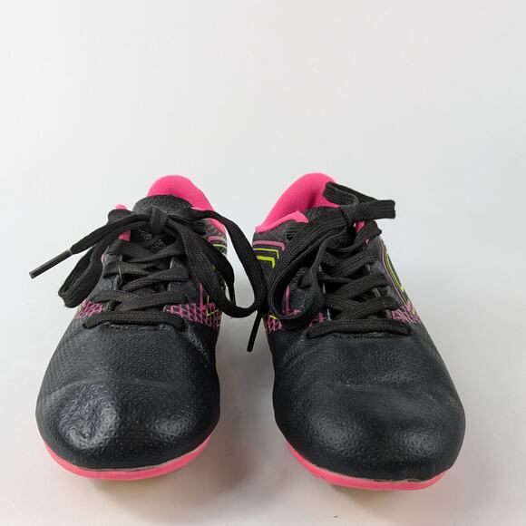 Girls Soccer Cleats Size 12 Lotto Forza Elite 3 JR Neon Pink Yellow 80s Bright - Picture 2 of 16